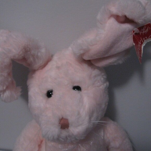 1996 CHOSUN LORD & TAYLOR 'growing up' plush PINK bunny rabbit bendable ears 17" - Picture 3 of 7